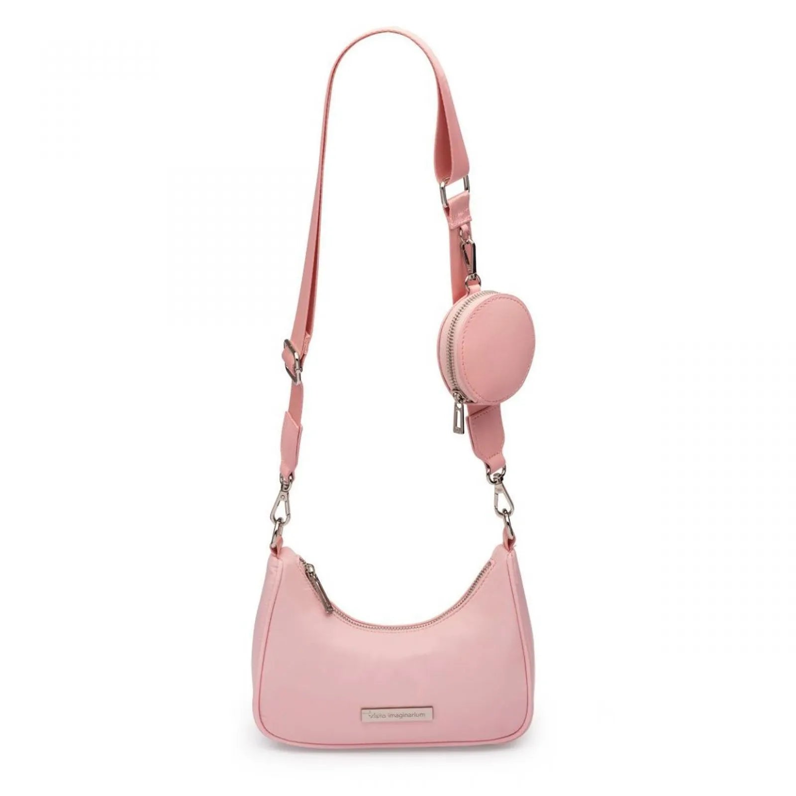 Light Pink Baguette Bag with Coin Purse