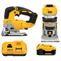 Cordless Brushless Woodworking Tool Combo Kit with 5.0Ah Battery